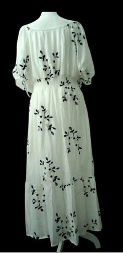 NWT Kindred Antropology Women's White Embroidery Long Dress Size-2X - Imagen 2 de 16