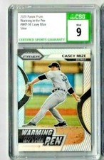 2020 Panini Prizm Casey Mize Warming in the Pen Silver CSG 9 