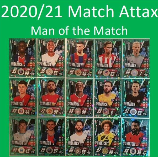 30% OFF! 2020/21 Match Attax UEFA - Man of the Match inc Mane Fernandes Vini