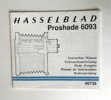Hasselblad Proshade 6093 Instruction Manual multi-language