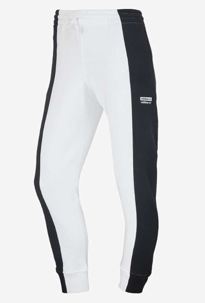 Adidas Men D Track Tapered Black White Jogger Sweatpants FM2294
