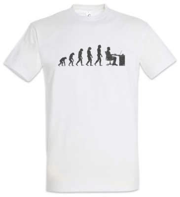 Office Evolution T-Shirt Fun Geek Nerd Computer Science Scientist Coder Gamer