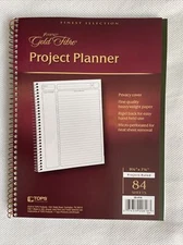 Ampad Gold Fibre Classic Wirebound Project Planners 84 Sheets 9 1/2" x  7 1/4" 