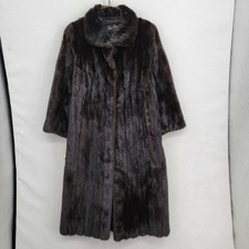Theo Day Furrier Black Fur Coat Womens Sz M Guc
