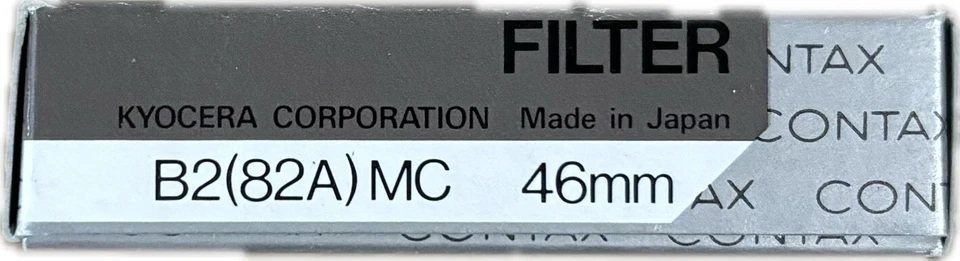 NEW CONTAX 46mm B2 (82A) MC Filter - Genuine Contax Filter - Image 3 of 4