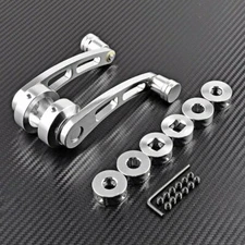 2pcs Aluminum Manual Billet Window Crank Handle Winder Knob Universal Car Side