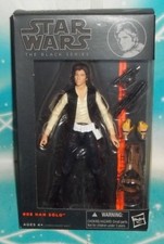 STAR WARS BLACK SERIES 6 INCH #08 ORIGINAL BLACK VEST HAN SOLO SMUGGLER FIGURE