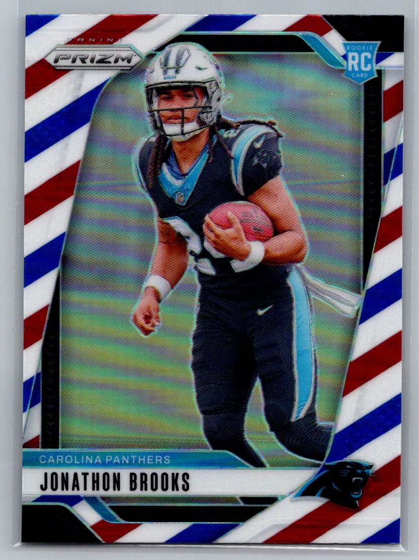 2024 Panini Prizm Jonathon Brooks Red White Blue #357