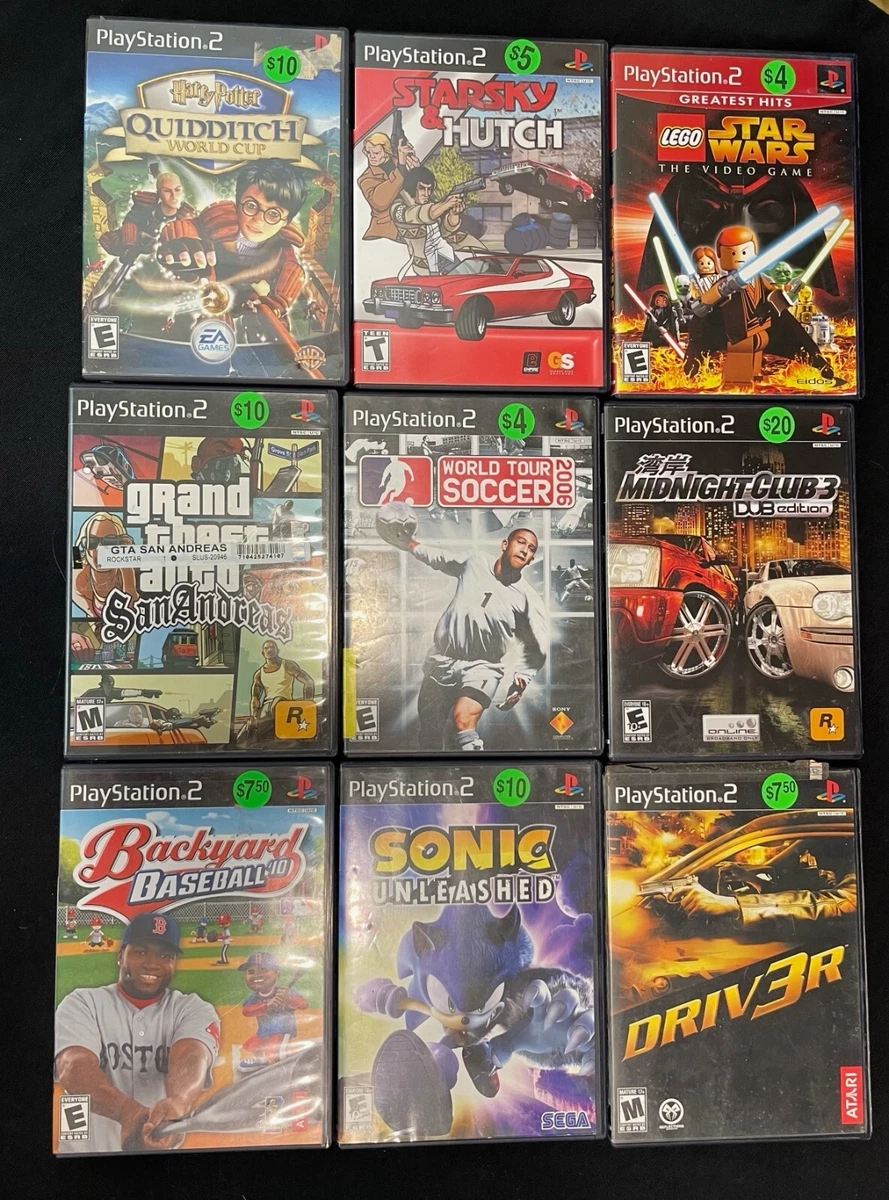 List of all sales playstation 2 games