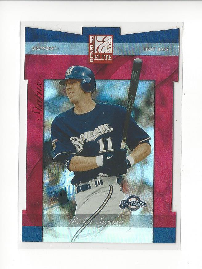 2002 Donruss Elite Status Chicago National #62 Richie Sexson Brewers 4/5 