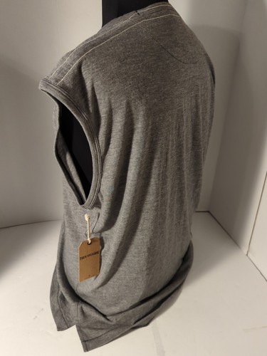 NWT True Religion Men Muscle Pocket Tee Horseshoe Logo Heather Grey Size XXL 2XL - Picture 2 of 8