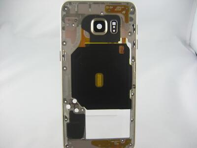 Original Samsung Galaxy S6 Edge Plus G928F Mittelrahmen Kameraglas Gold B-Ware
