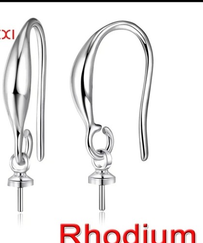 925 Sterling Silver DIY Earring Findings Clasps Hooks Fittings Jewelry Component - 第 1/1 張圖片