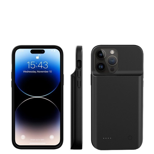 Funda de batería para iPhone 14 Pro Max suave banco de energía de cuerpo completo cargador de carga - Imagen 5 de 12
