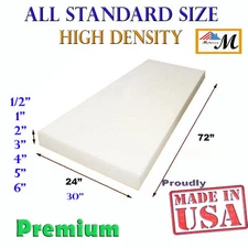 Upholstery Foam Cushion High Density Seat Replacement Upholstery Sheet Padding