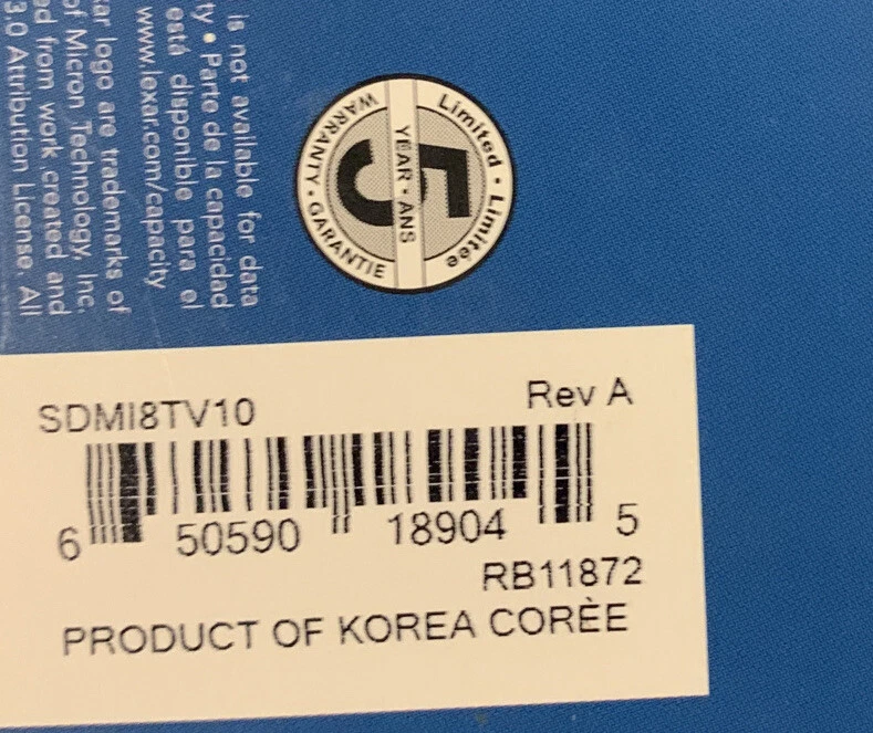 Lexar Mobile Micro SDHC 8 GB Class 10 NEW/FACTORY SEALED - Image 4 of 4