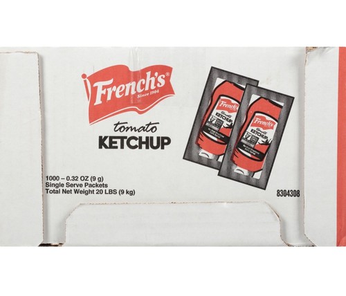 French's Tomato Ketchup Single-Serve Packets (1,000 ct.) ~Package May Vary. - Picture 5 of 11