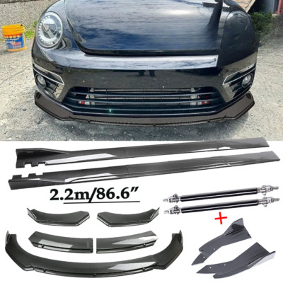 For Vw Beetle R-line Carbon Fiber Front Bumper Lip Spoiler 86.6