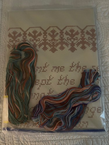 Needles N Hoops Crosstich Kit Serenity Prayer No 439 16 x 20 NEW - Picture 2 of 2