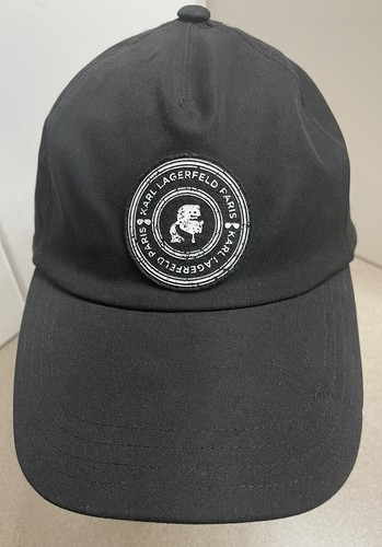 Karl Lagerfeld Paris Animation Portrait Baseball Cap Mütze Patch schwarz verstellbar - Bild 1 von 8