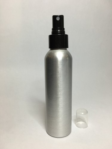 100ml Aluminium Boston Bottle With Black Atomiser Spray *ANY AMOUNT* - Picture 3 of 3