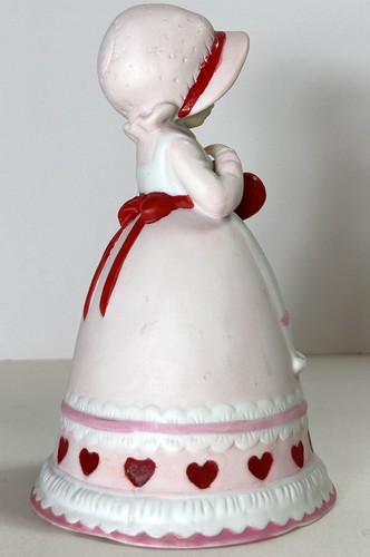 HOLLY HOBBIE Figurine Bell With Heart TENDER LOVE Vintage 1982 Love Talk Lmtd Ed - Picture 5 of 13