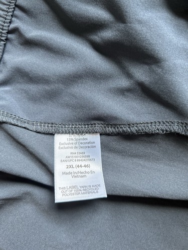 Athletic Works Mens Gray Pockets Elastic Waist Retro Woven Shorts Sz 2XL( 44-46) - 第 15/17 張圖片