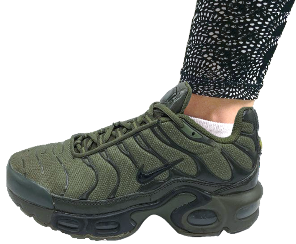 equivocado burlarse de cortar Nike Air Max Plus Tn Olive Green Low-Top Running Shoes Sneaker Trainer Size  UK 6 | eBay