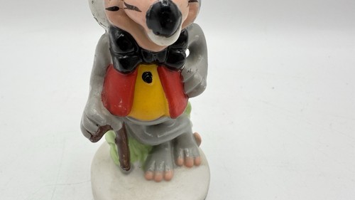 Statuina ceramica formaggio Chuck E vintage 1982 spettacolo pizza tempo teatro - Foto 12 di 12