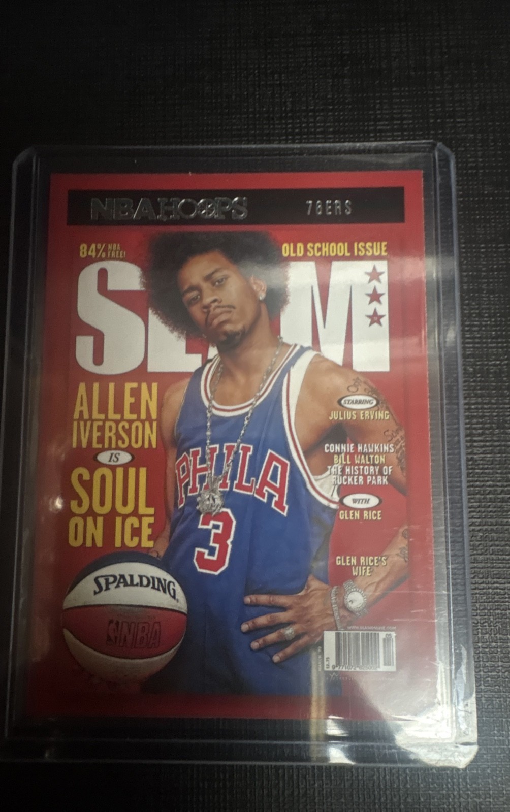 Allen Iverson #1 Basketball Cards 2020 Panini Hoops SLAM trading card — raw and PSA graded price guide