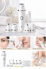 Electric Facial Hair Removal 5-in-1 Device, Cleansing Trimming - Free Delivery