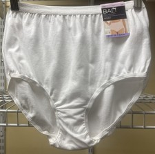 Bali Full-Cut-Fit Brief Panty White Full Coverage Cotton Panty Size Medium/6 New