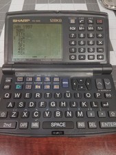 Sharp YO-500 Black Electronic Organizer with 128kb Memory Manual Vintage Works