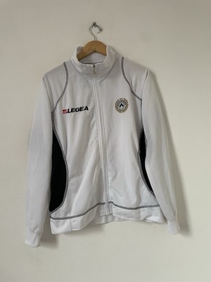 Udinese Calcio Football Track Jacket Medium Legea White Full Zip
