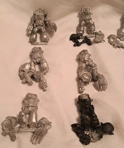 21 Space Marines Terminators With Arms Metal Rogue Trader Warhammer 40k - Picture 2 of 6