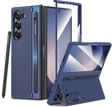 for Galaxy Z Fold 6 Case Original Builtin Screen Protector with S Pen Holder