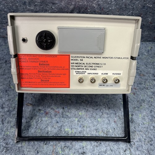 WR MEDICAL SILVERSTEIN FACIAL NERVE MONITOR S8 - Imagen 4 de 12