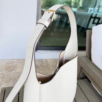Tory Burch Thea Large Bucket Leather Shoulder Bag 159416 New Ivory