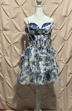 Dress for women wedding, prom size 6 Blue and White