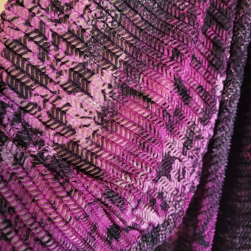 Maggie Barnes For Catherine's Cardigan Women's 4X Purple Loose Knit Boho Beachy - Picture 8 of 8