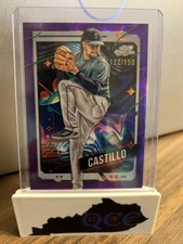 2024 Topps Cosmic Chrome - Luis Castillo #154 Purple Nebula Refractor /150