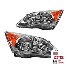 Headlights Assembly Compatible with 2007 2008 2009 2010 Chrome-Clear-Amber