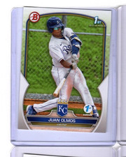 2023 Bowman 1st Edition Rookie Card # BPPF-136 JUAN OLMOS KANSAS CITY ROYALS