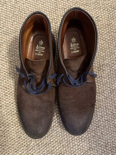 Alden Chukka Dark Brown Suede 10.5D