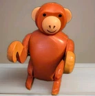 Vtg Fisher Price Little People #991 Circus Train Monkey Figure Collectable 70s