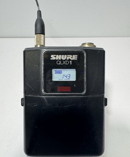 Shure QLXD1 G50 (470-534 MHz) Digital Wireless Bodypack Transmitter Pre owned