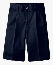 Chaps Pleated-Front Twill Shorts - Boys 8-20 Husky