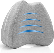 Knee Pillow for Side Sleepers Hip Pain Memory Foam - Leg Pillow for Side