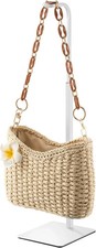 Purse Holder Handbag Display Stand: Hanger Rack Showing Bags, Purses, White