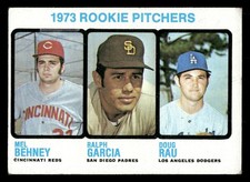 1973 Topps Baseball Card #602 Rookie Pitchers Doug Rau. rookie card picture